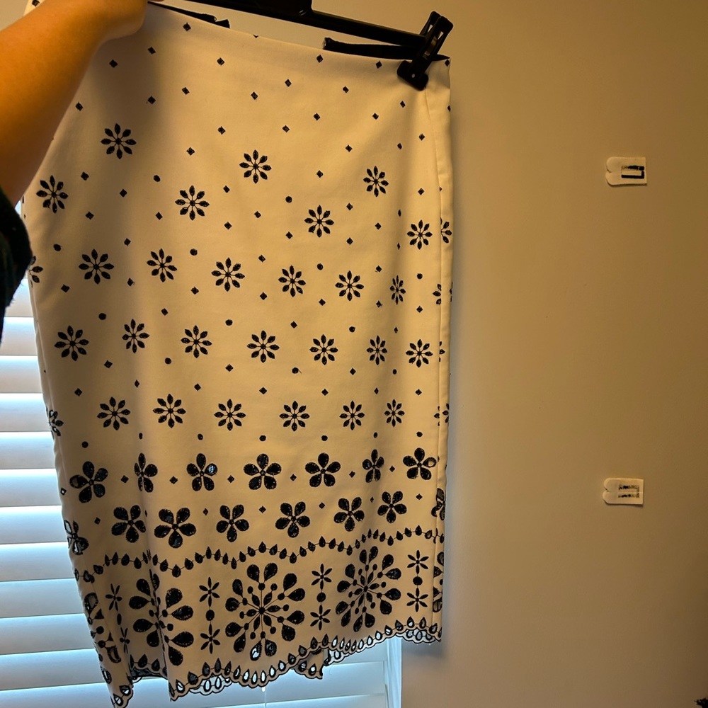 Marc Jacobs scuba lace pencil skirt